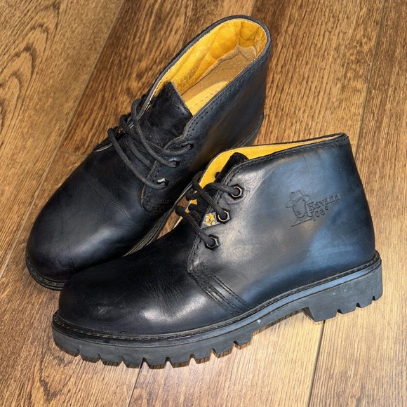 Havana Joe Chukka Ankle Boots Black Leather‎ 0201-C Spain Mens Size 40 EUR US 7 - Picture 1 of 8